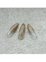 ジェムネイル(gem nail)/定額デザインラメグラ¥7980