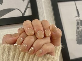 ラメ入りベージュカラー¥5,500