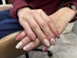 透明感×ピンク×冬