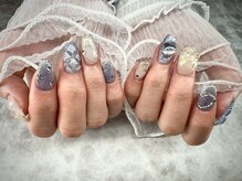 ヌル ネイル 堀江(NURU NAIL HORIE)/Blue韓国ワンホンネイル☆
