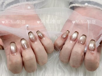 エムプラスネイル 新宿(M+Nail)/マグネットフレンチ