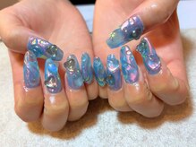 シーハウスポピー 新小岩(C house poppy)/クリアネイル　オーロラネイル