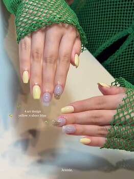 ジェニーミヤザキ(Jennie,miyazaki)/yellow × sheer blue