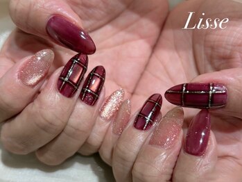 リセ 銀座本店(Lisse)/秋のボルドー×チェック
