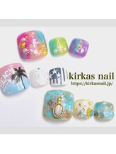 キルカスネイル(kirkas nail)/フットネイルはアートたくさん！