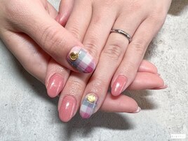 【ハンド】カラフル×チェック