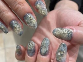 奥行き鉱物ネイル