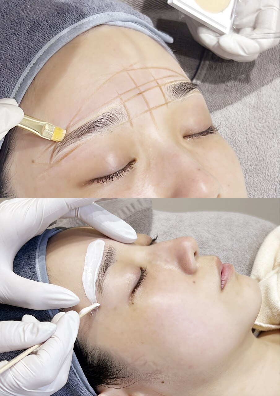 【楽ちんメイク】アイブロウワックス（おでこ＆こめかみ付）　￥7700→￥6600