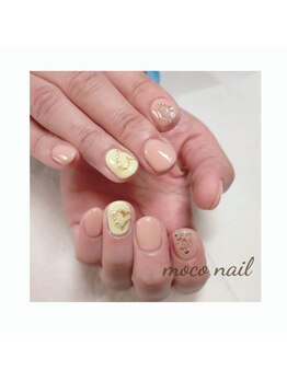 モコネイル(moco nail)/☆ワンカラー2本アート☆