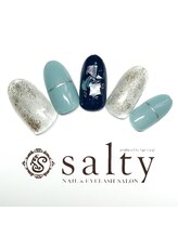 ネイルアンドアイラッシュサロン ソルティ 寺田町(salty)/ニュアンスネイル