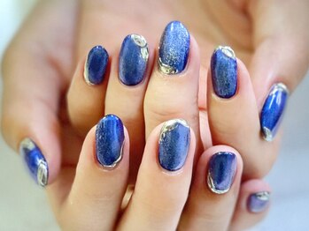 2M ネイル アトリエ(2M NAIL ATELIER)/マグネット ニュアンス ブルー