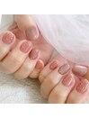 ミラーフラワーネイル