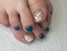 foot ◇ 親指アート 2本＋ワンカラー　¥7,500