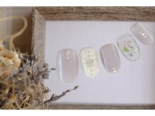 ファストネイル 川口駅前店(FAST NAIL)/塗りかけ　梅雨ネイル【11700】