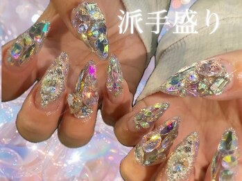 ユンネイル(YunNail)の写真/理想のわがまま全部叶える新メニュー!!【オフ・ケア込】別料金のパーツも乗せ放題デザインコース￥13800★