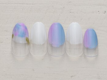 ネイルミックス 新宿店(Nail Mix)/マーブル紫陽花 4990円