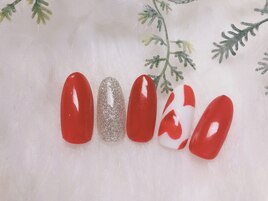 バレンタインネイル