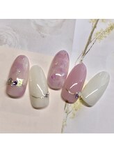 アール ラッシュ(R*LASH)/フィルムタイダイネイルデザイン