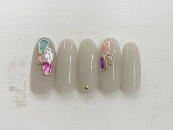 プルミエ ネイル(Premier Nail)/NEW!囲みミラーネイル☆シェル