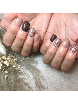 エムズネイル 武生店/ツイードネイル