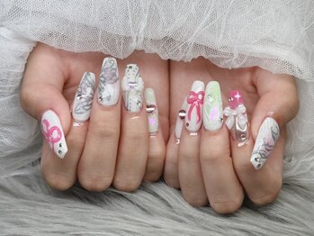 もりもりアート × 蝶 × リボン