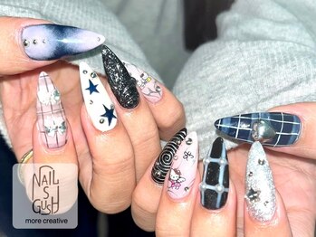 ネイルズガッシュ 武蔵小山店(NAILsGUSH)/Y2Kネイル/持ち込み/長さだし/