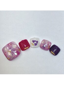 クリスタルネイル 木の葉モール橋本店(CRYSTAL NAIL)/FOOT定額キャンペーンジェル