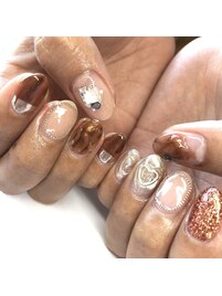 ニュアンス×ミラーネイル