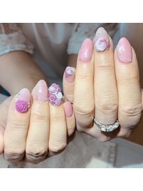 3Dブライダルネイル/