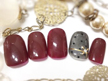 ブレス 天童店(BLESS)/ドット柄ネイル