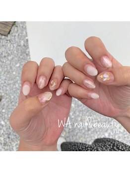 WA ネイル アンド ビューティー(WA nail & beauty)/ホワイトシェルとマグネット