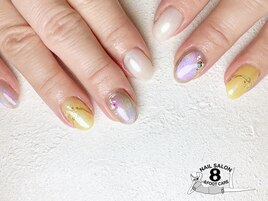 押し花×オーロラマグネット