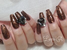 ブラウン×ブラックハート