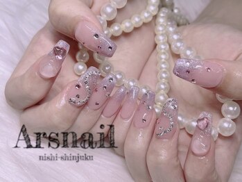 アルスネイル(Ars nail)/ピンクマグネットフレンチ