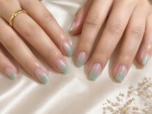 美人ネイル+ 品川高輪店/美人ネイル 品川 ラメグラデ