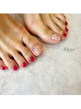 ネイルサロンリュクス (nailsalon Luxe)/フットネイル　ハートドット