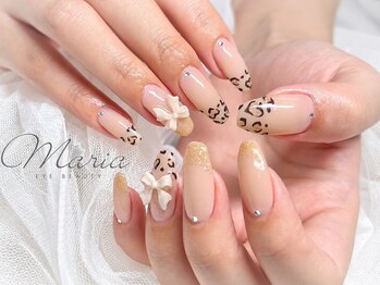 マリアアイビューティー 西梅田(Maria Eye Beauty)の写真/秋ネイルもマリアで♪持ち込みデザイン対応で再現力抜群☆パーツが豊富で韓国ワンホン風な可愛さも♪