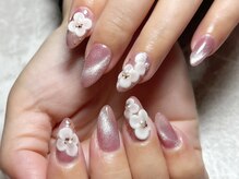 レディグリッター(Lady glitter)/マグネット×3Dフラワー