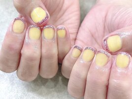 ラメでバーチャルフレンチ☆