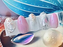 ネイルサロンアンドスクール ラフィーネ 池袋店/奥行きニュアンスネイル◆¥7990