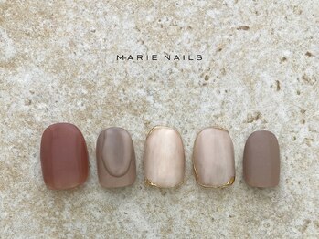 マリーネイルズ 大阪梅田店(MARIE NAILS)/新規 6000 1016b ミラーフレンチ