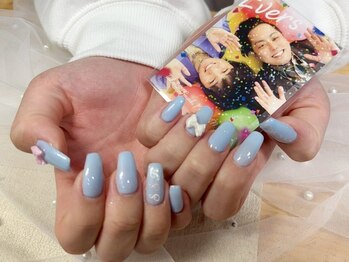 エンシンサロン(Enshin Salon)/リボン/推し活ネイル