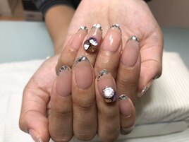 キラキラ立体Vカット