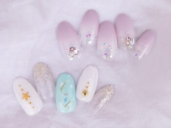 シェリーネイル(Cherie Nail)/キラキラ大人ネイル♪