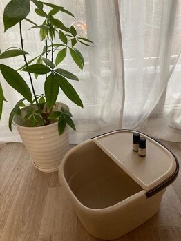 サントーシャ(Santosha)/アロマ足浴ご準備しています