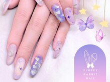 フラッフィーラビットネイル(fluffy rabbit nail)/パラジェルゆめかわ韓国
