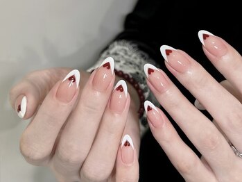 ベストネイル 渋谷109前店(Best Nail)/ハートフレンチデザイン