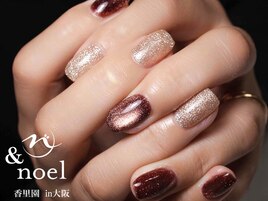 ゴールド×ブラウン