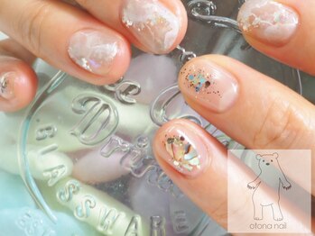オトナネイル(otona nail)/天然石×ニュアンスシェル