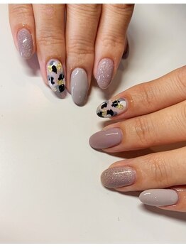 冬デザイン×ヌーディーnail☆